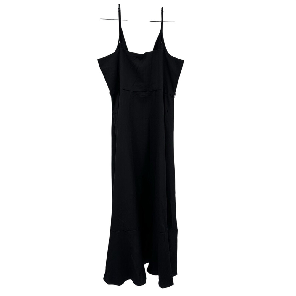 Nasty Gal Plus Size 18 US 14 Strappy High Low Hem Maxi Dress Black Wedding Party